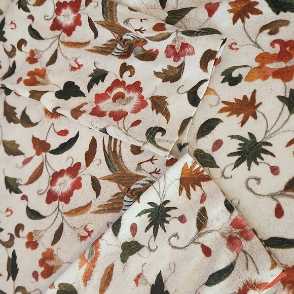 PERUVIAN COLLECTION Floral Bird Midi Dress, size S - Picture 9 of 14